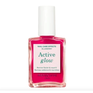 MANUCURIST ACTIVE GLOW BLUEBERRY - ЛЕЧЕБНЫЙ ЛАК-БЛЕСК ДЛЯ НОГТЕЙ